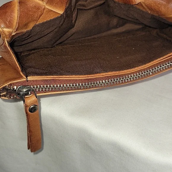 Vilenca Holland for Anthropologie Brown Woven Leather Clutch Wallet - Picture 7 of 10
